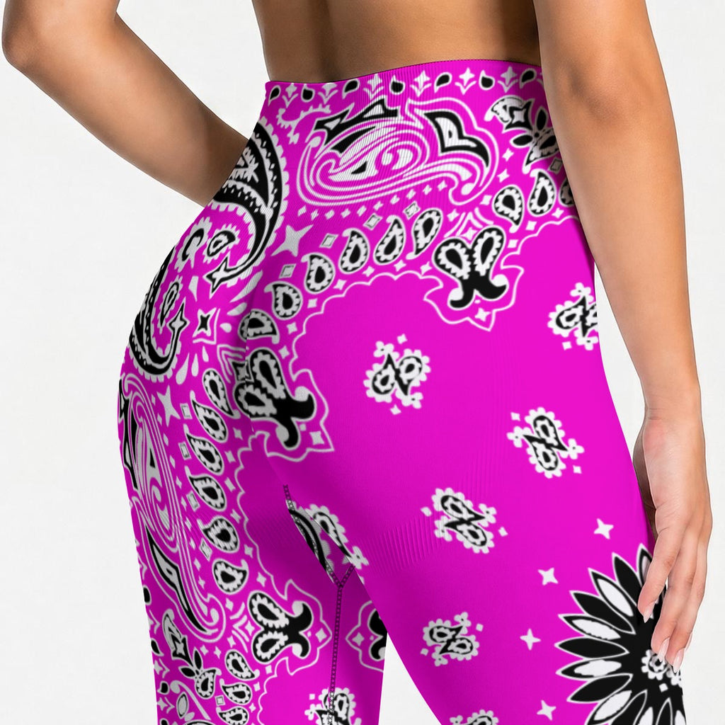 All-Over Print Women's Seamless High Waisted Butt-Lifting Leggings