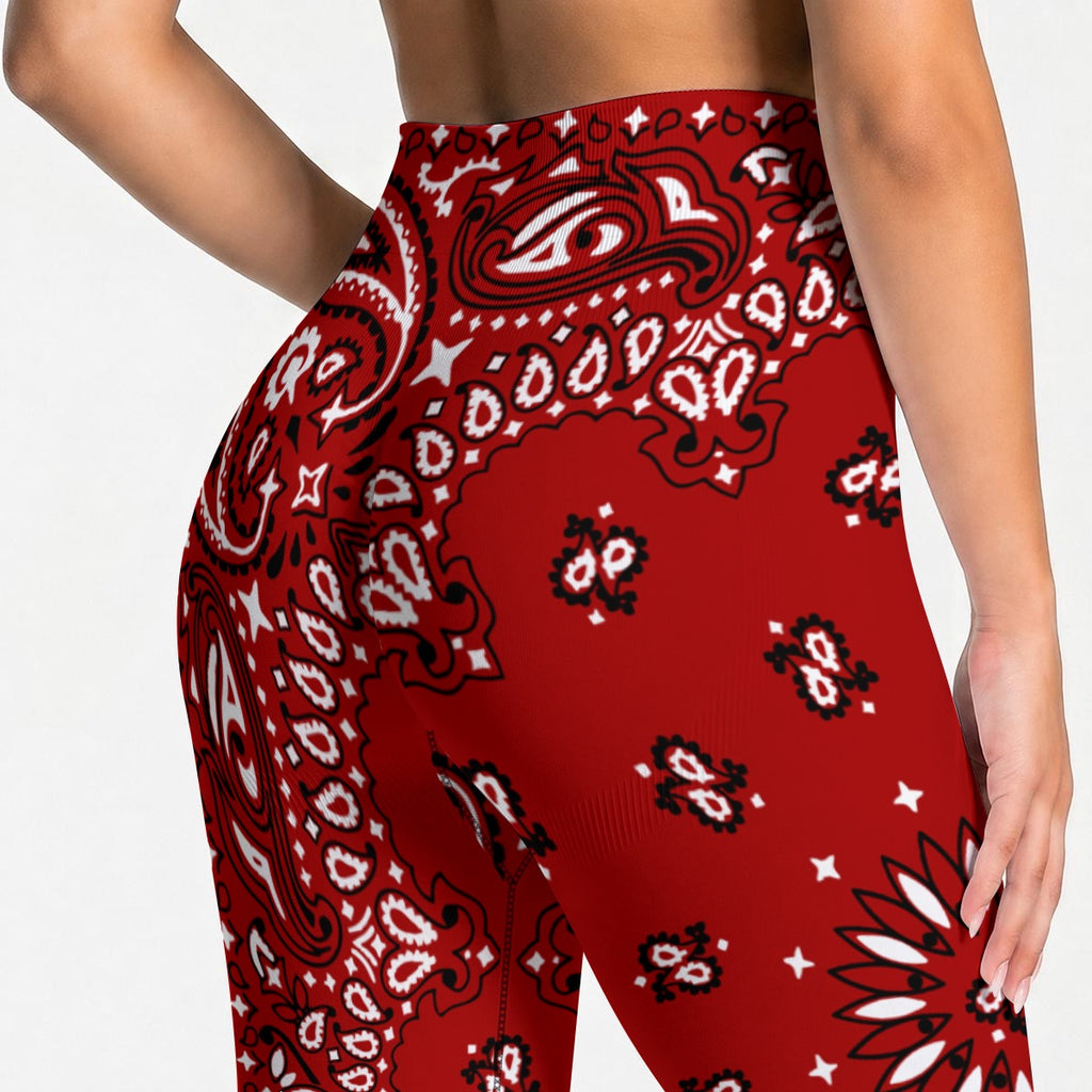 All-Over Print Women's Seamless High Waisted Butt-Lifting Leggings