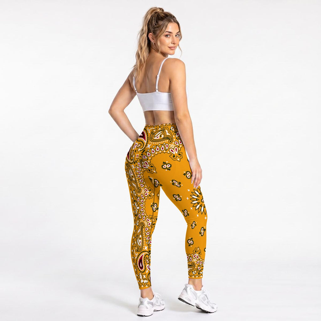 All-Over Print Women's Seamless High Waisted Butt-Lifting Leggings