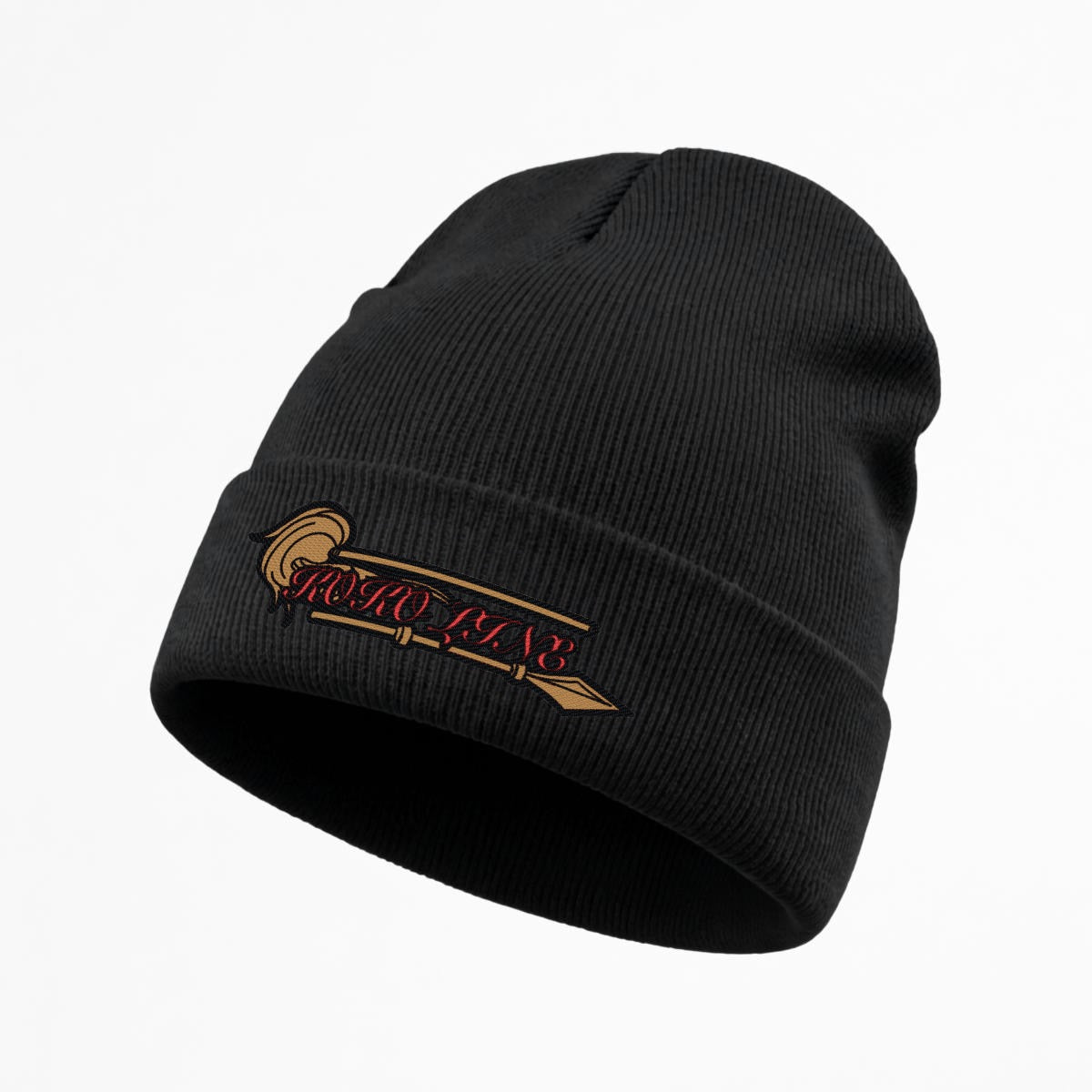 Embroidered Knit Beanie