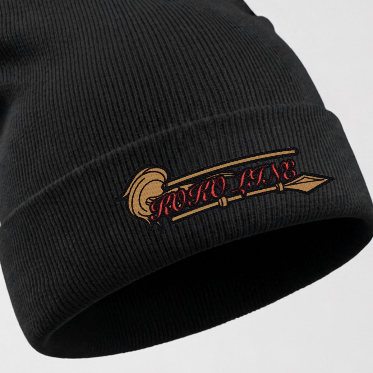 Embroidered Knit Beanie
