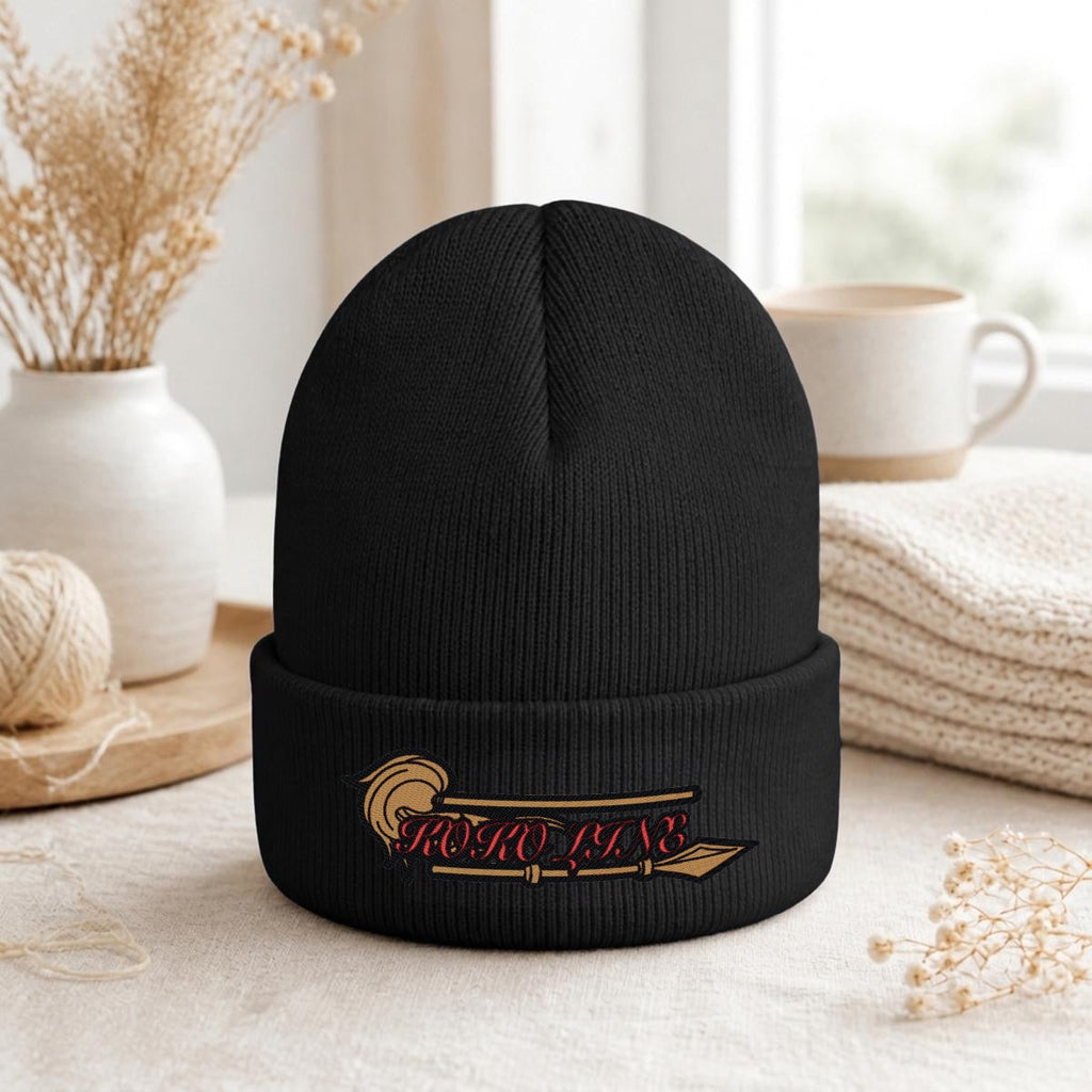 Embroidered Knit Beanie