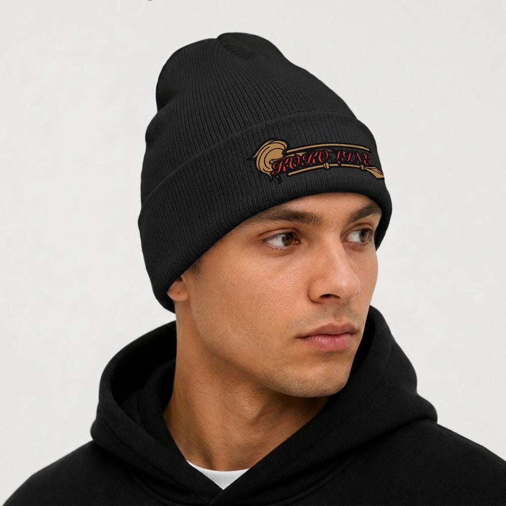 Embroidered Knit Beanie
